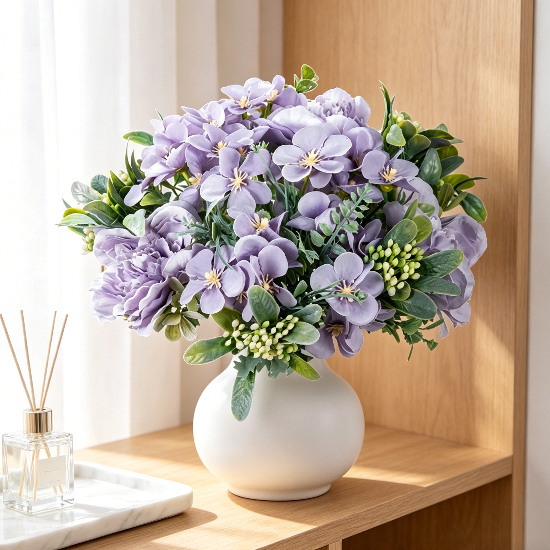 Bonsai Garden Wall - Artificial Flower Silk Peony Rose Wedding