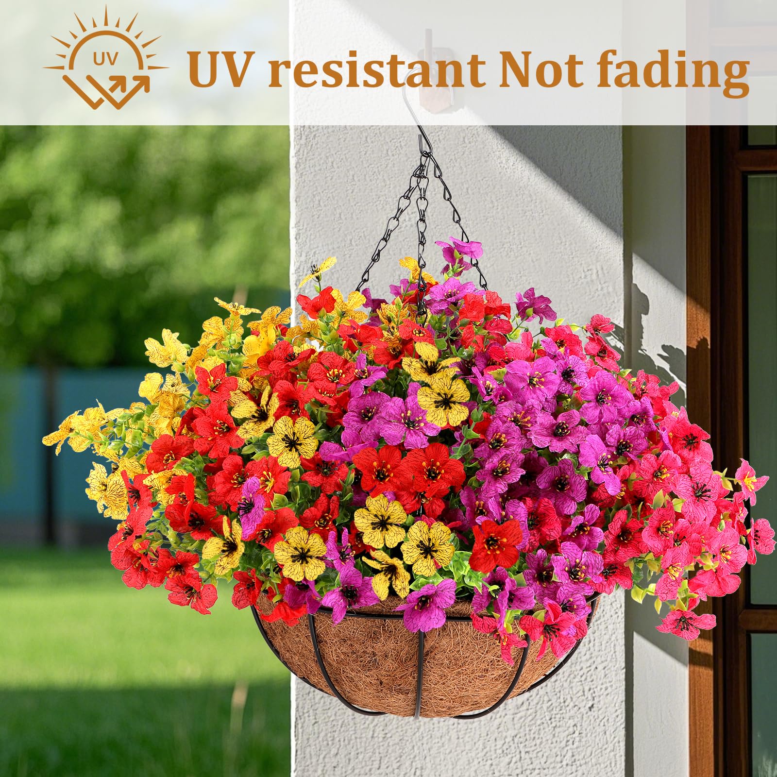 Bonsai Garden Wall - Artificial Daisy Flowers for Outdoors, UV-Resistant