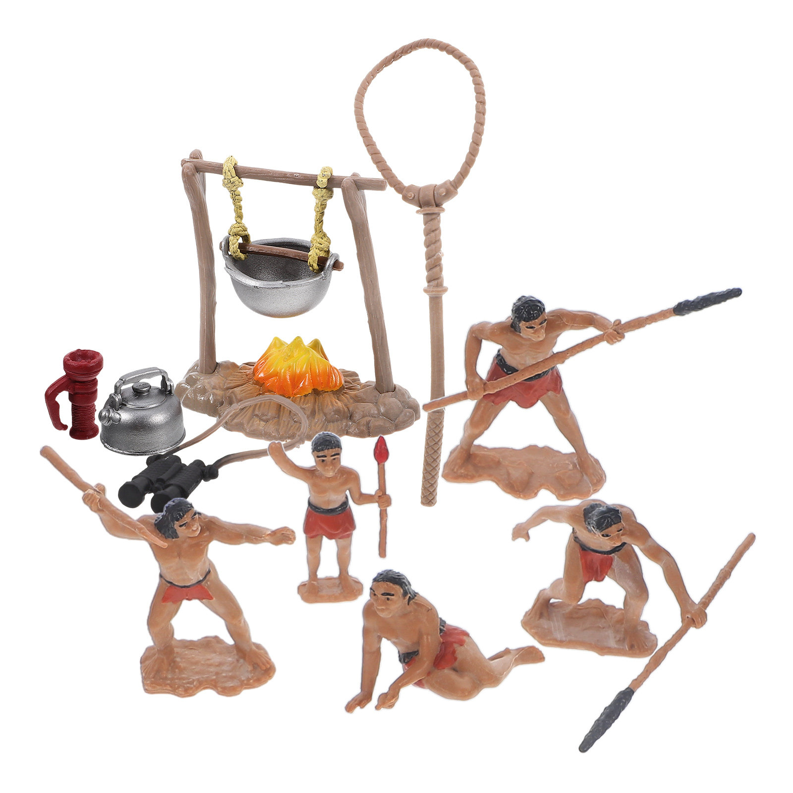 Bonsai Garden Tools - 1Set Mini Primitive Men Decor Set
