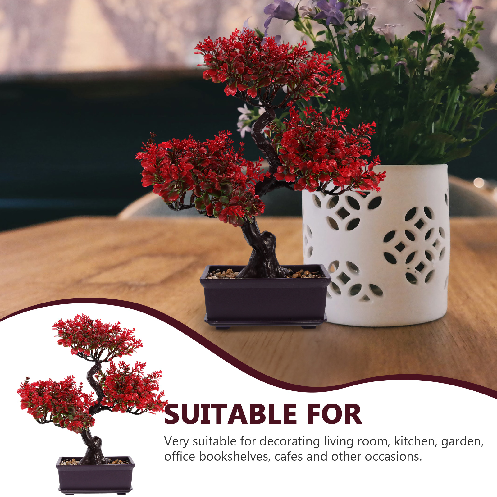 Fake Potted Plants Fake Greene - Bonsai Tree Zen Garden avaliação e preço