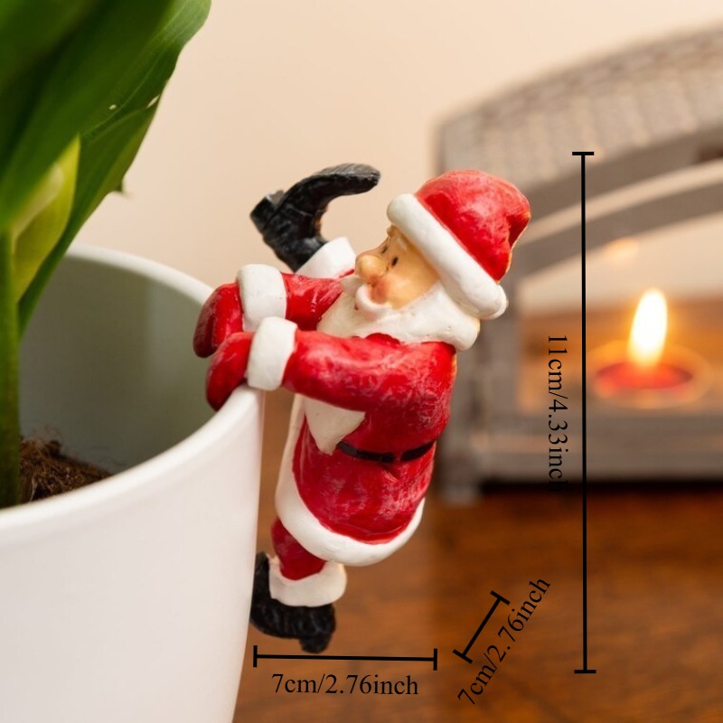 Christmas Santa Snowman Statue - Bonsai Garden Wall avaliação e preço