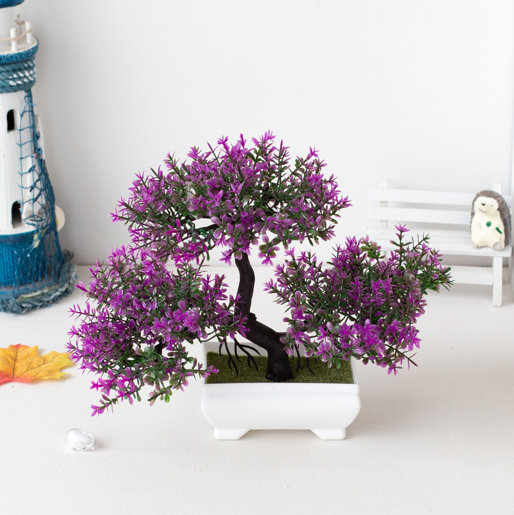 of artificial plant decoration - Bonsai Tree Zen Garden avaliação e preço