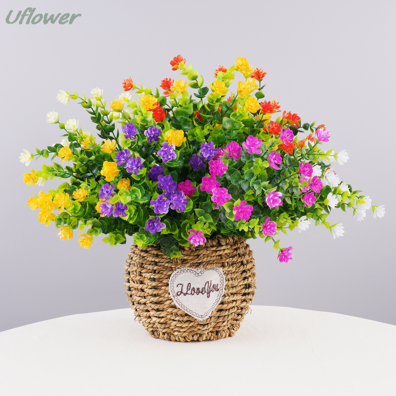 Lotus Plastic Flower Bouquet w - Bonsai Garden Wall avaliação e preço