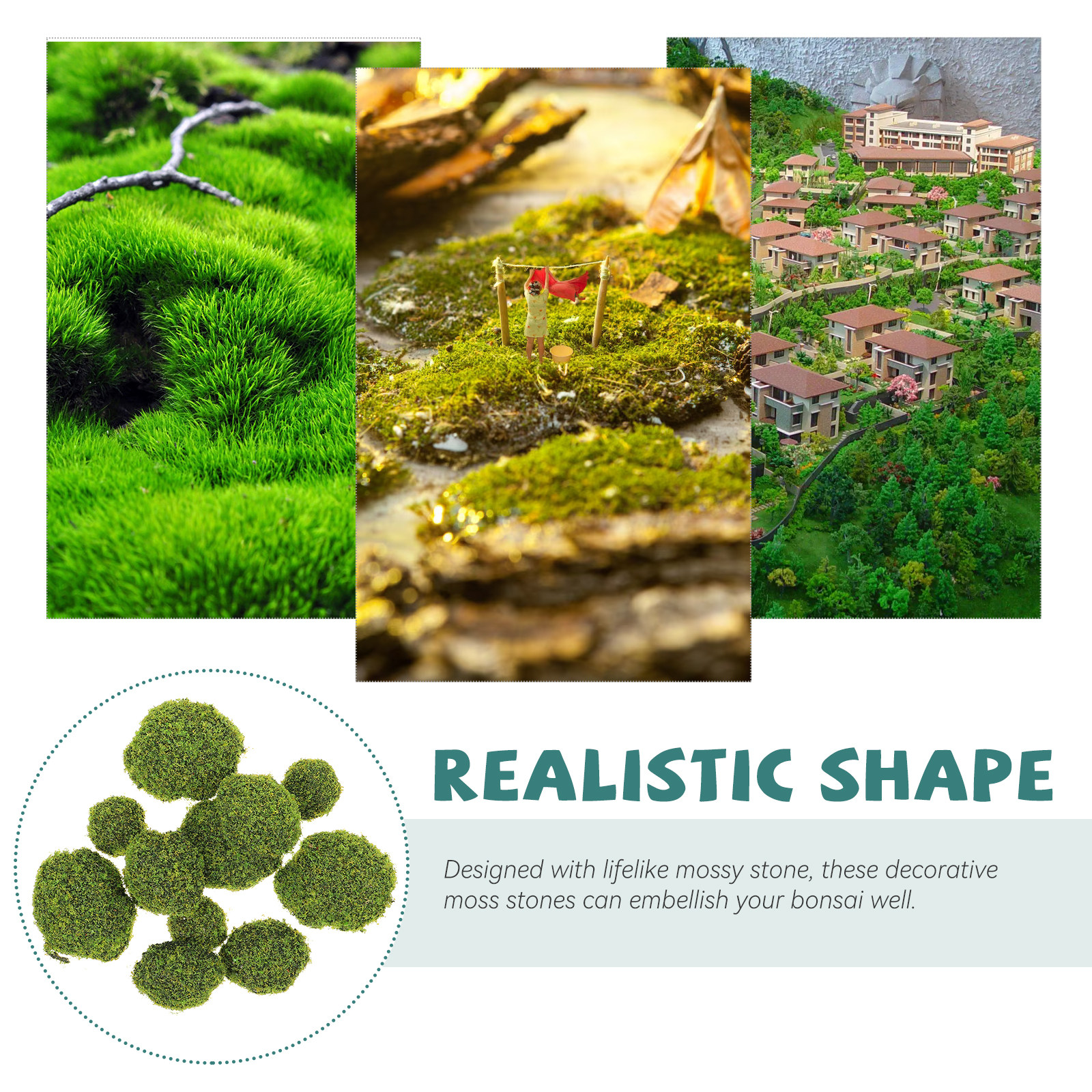 12Pcs Artificial Mossy Stone R - Bonsai Garden Wall avaliação e preço