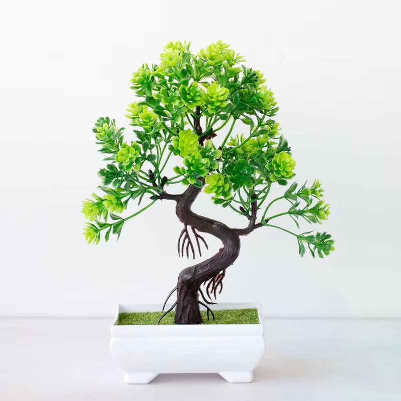 Artificial Welcoming Pine Bons - Bonsai Tree Zen Garden avaliação e preço