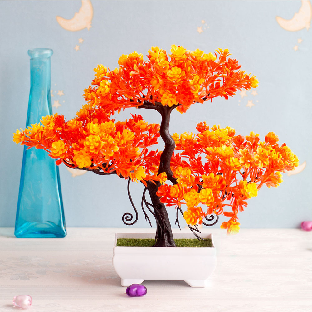 Artificial Plastic Plants Bons - Bonsai Tree Zen Garden avaliação e preço