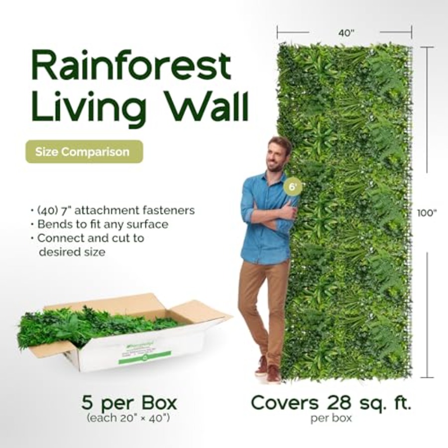 20''X40'' Artificial Rainfores - Bonsai Garden Wall avaliação e preço