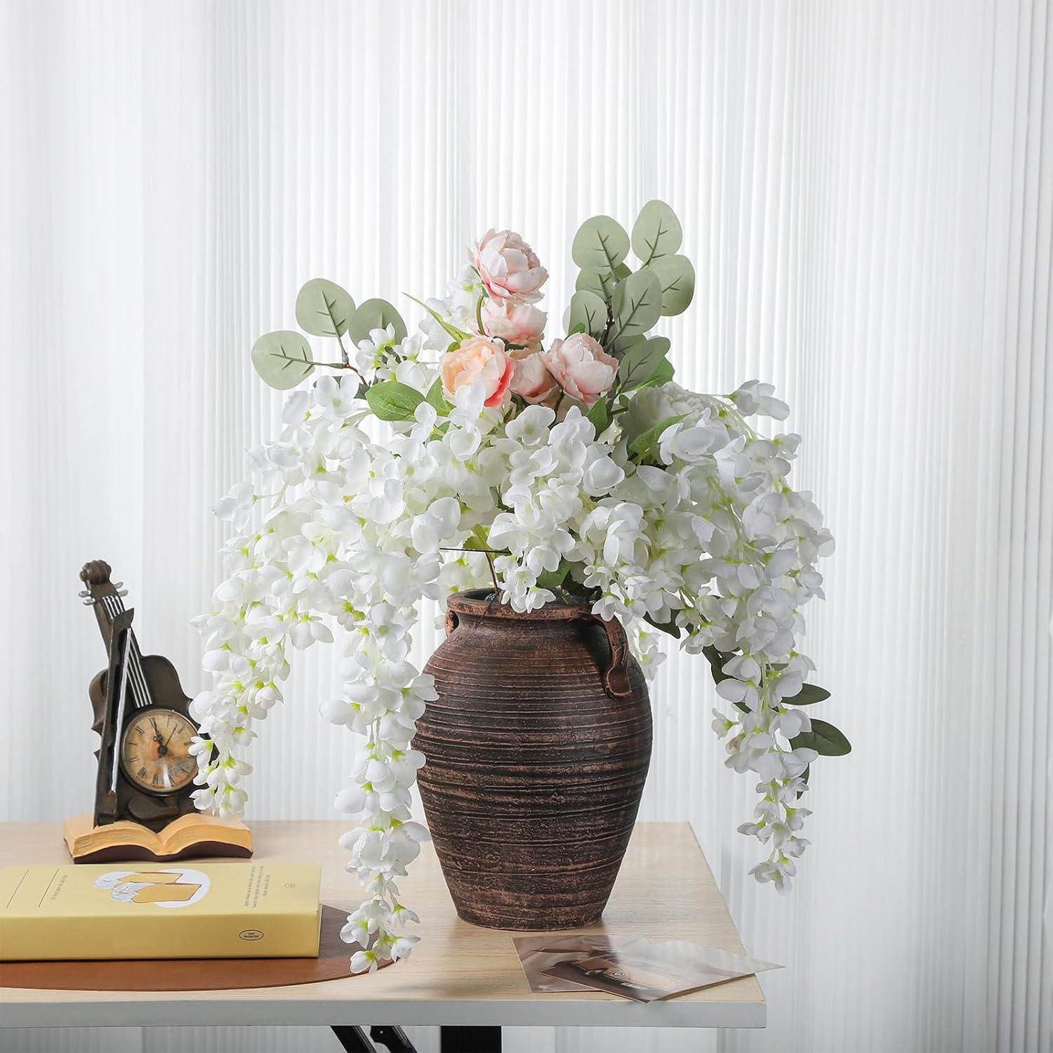 Artificial Flower Rattan Home  - Bonsai Garden Wall avaliação e preço