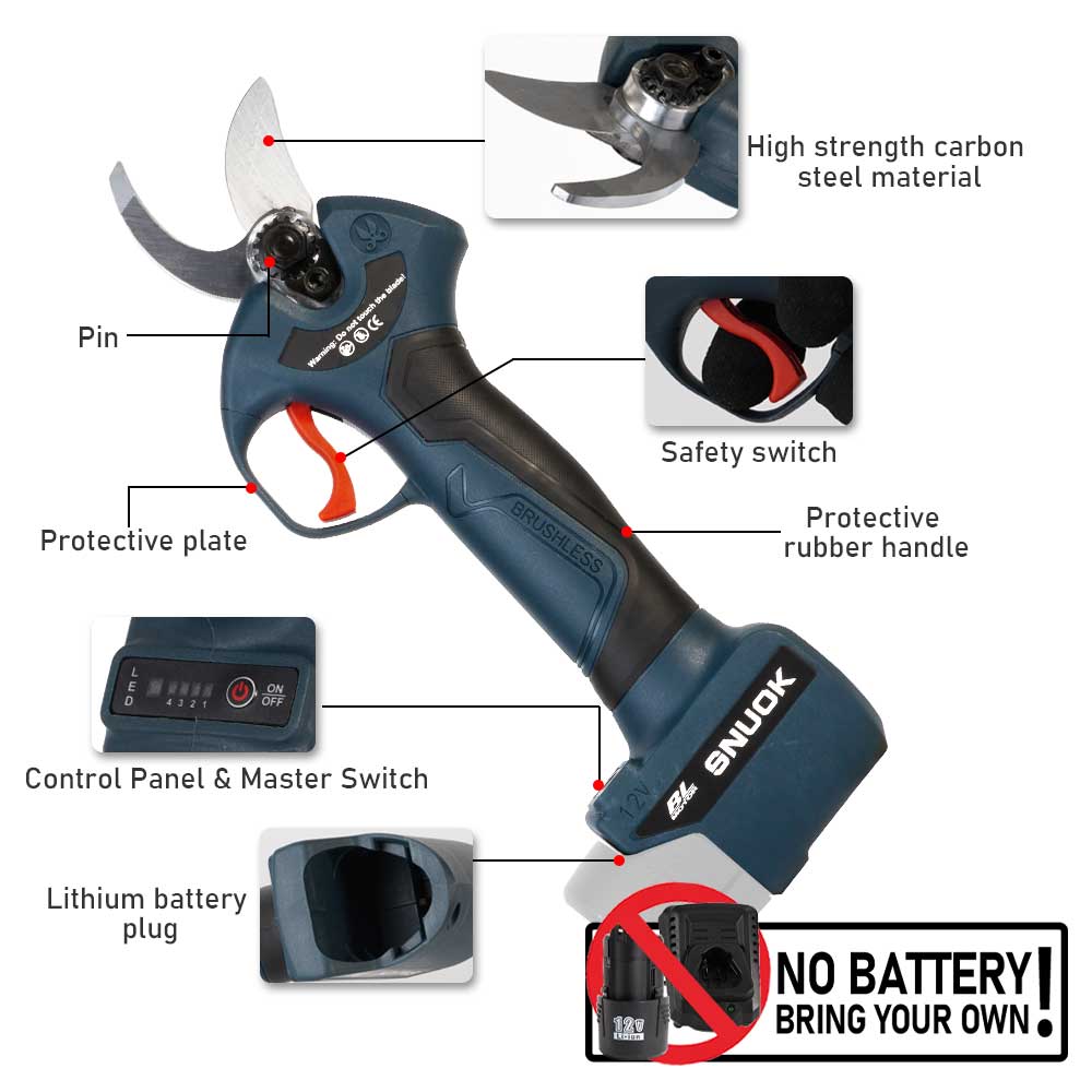 SNUOK 12V brushless electric p - Bonsai Garden Tools avaliação e preço