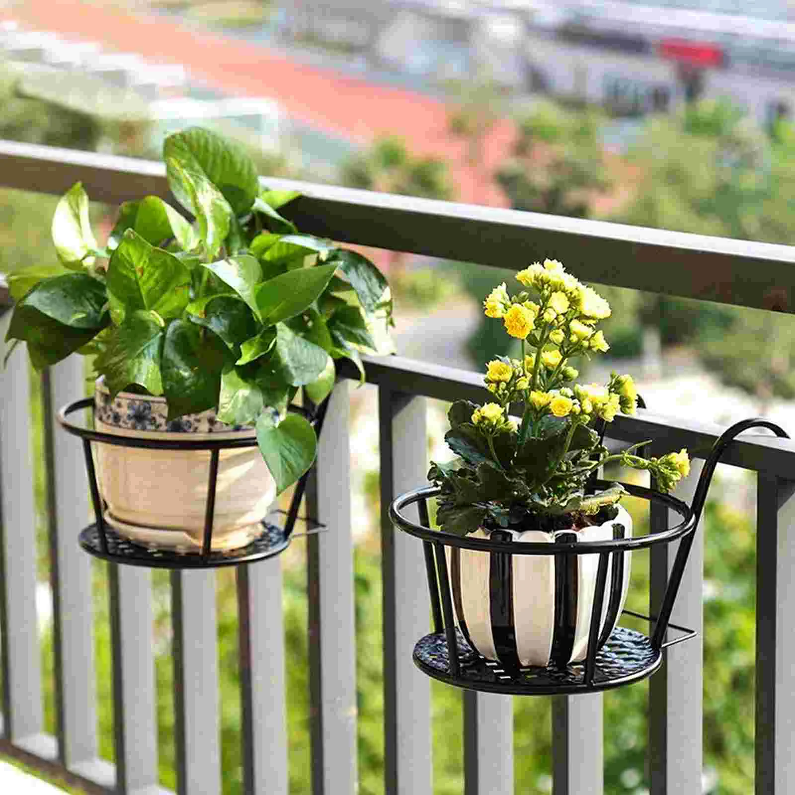 2 Pcs Iron Flower Pot Stand Wa - Bonsai Garden Wall avaliação e preço
