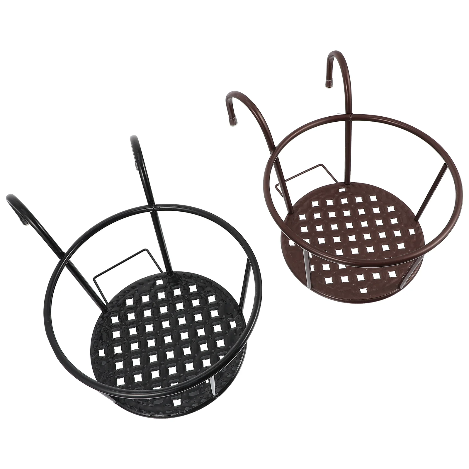 2 Pcs Iron Flower Pot Stand Wa - Bonsai Garden Wall avaliação e preço
