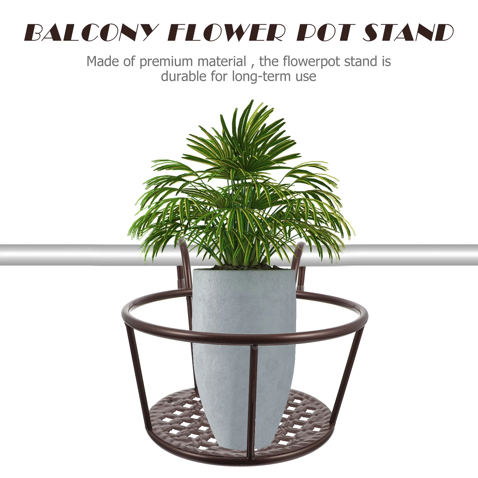 2 Pcs Iron Flower Pot Stand Wa - Bonsai Garden Wall avaliação e preço