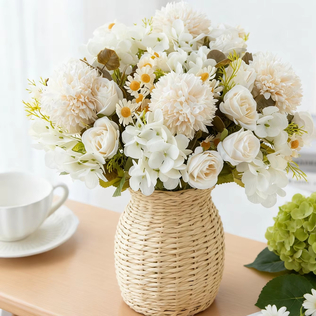 Artificial Chamomile Hydrangea - Bonsai Garden Wall avaliação e preço